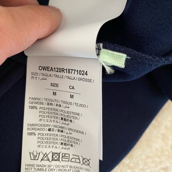 Brand NEW Ladies OFF WHITE jacket.Blue& white with words “Woman” on the back - Picture 7 of 7